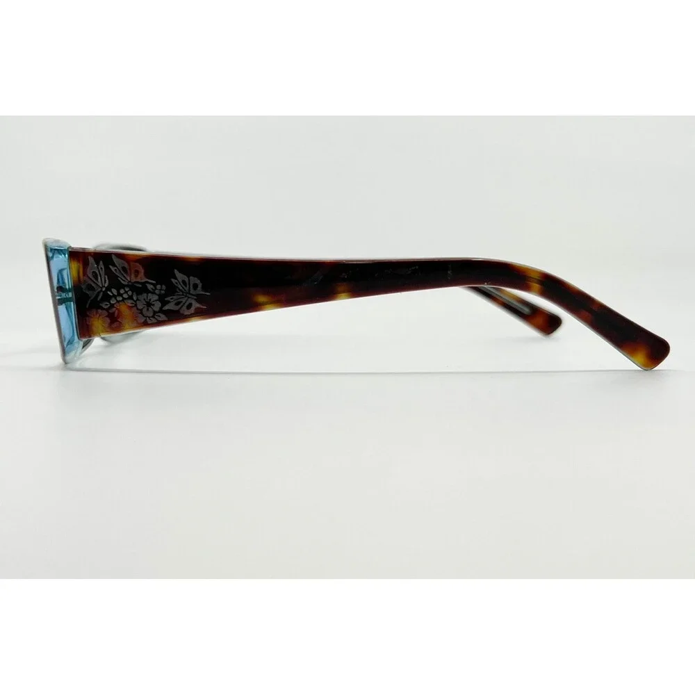 Kensie Eyeglasses Womens Brown Tortoise Butterfly Floral Frames 50-16-135 44124